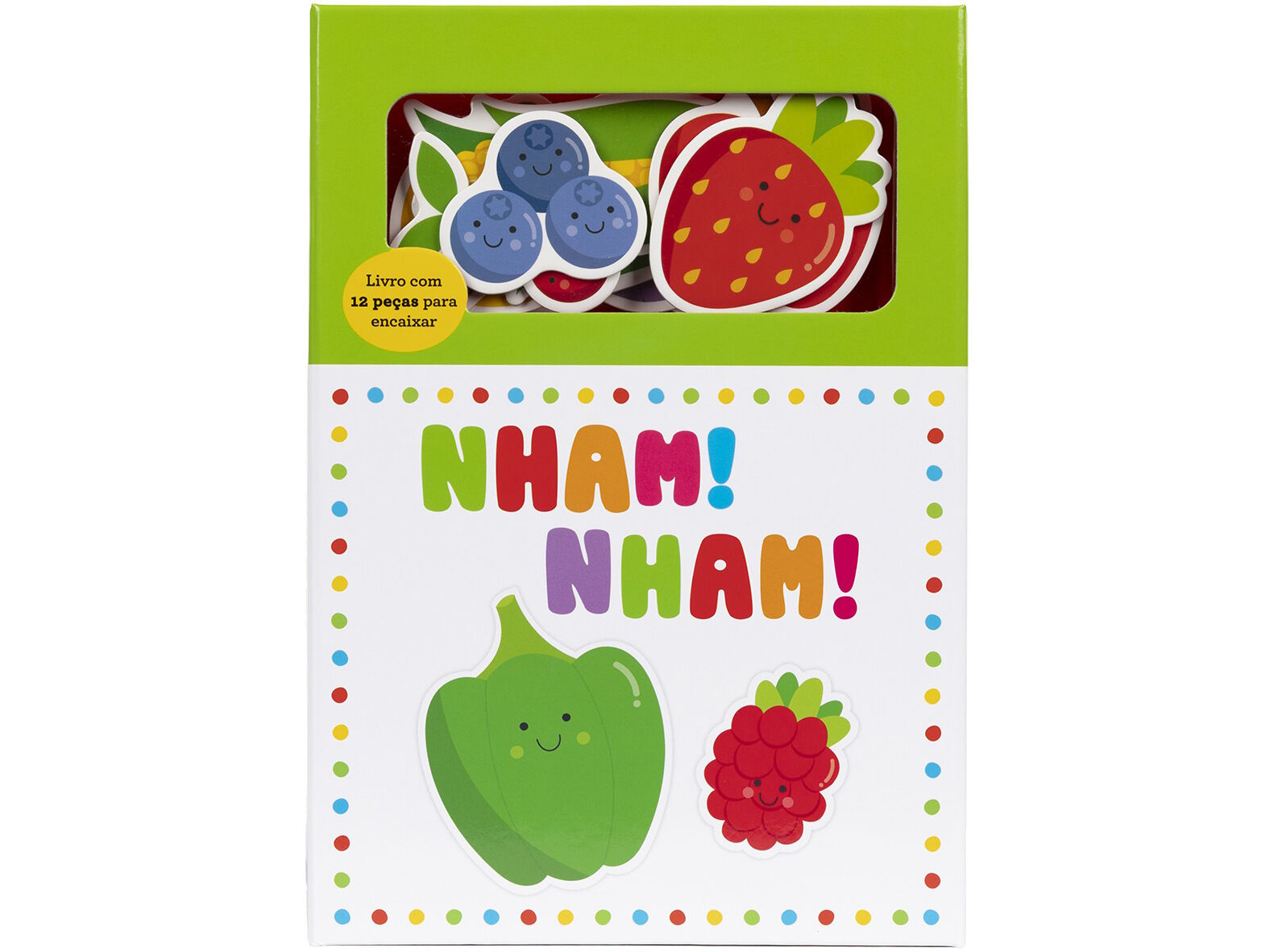 LIVRO NHAM! NHAM! - LIVRO COM 12 PE&Ccedil;AS PARA ENCAIXAR image number 0