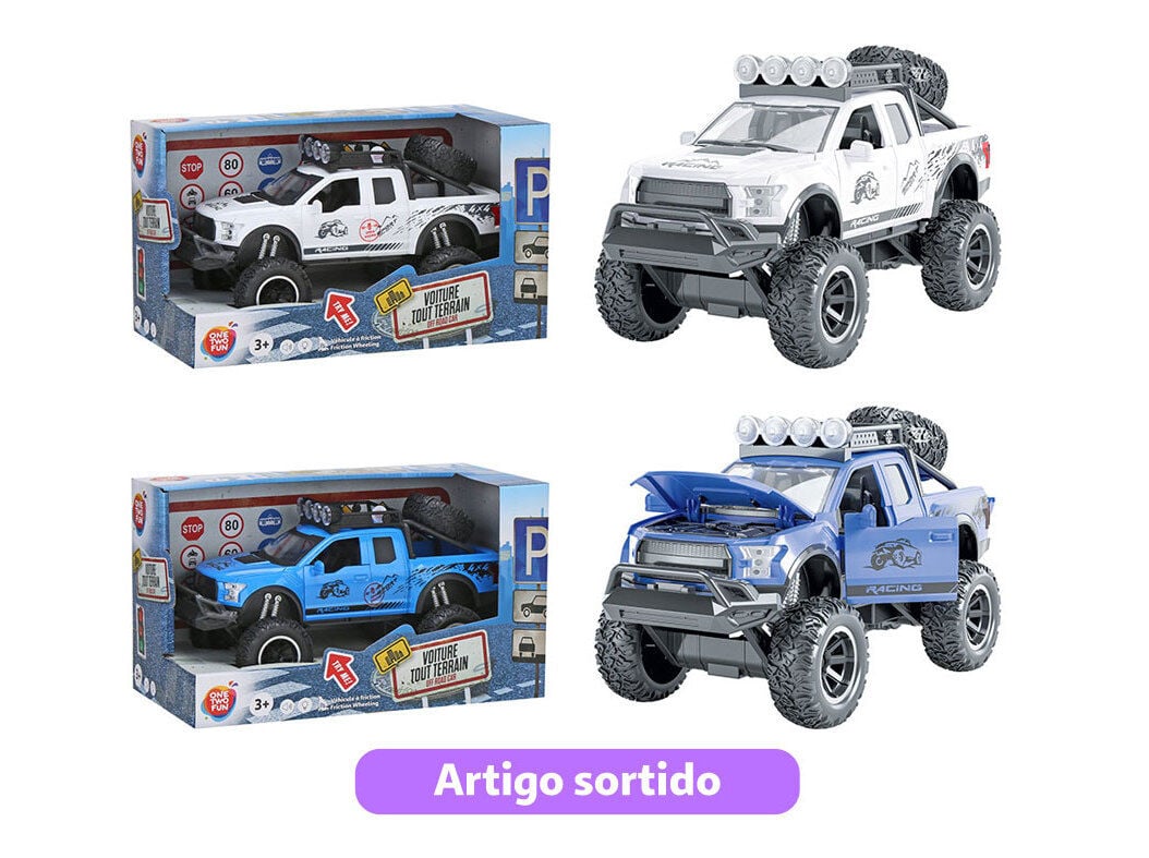 CARRINHA FRIC&Ccedil;&Atilde;O ONE TWO FUN 1/16 CORES SORTIDAS