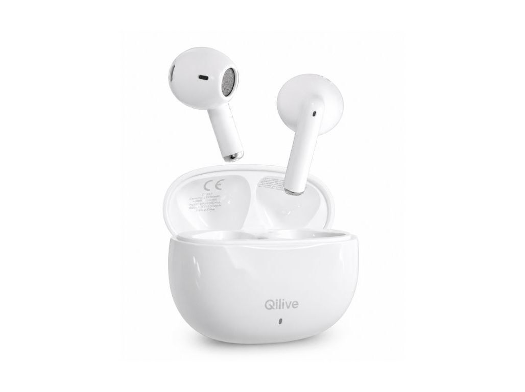 AURICULARES TRUE WIRELESS QILIVE Q.1617 (BLUETOOTH 5.4 BRANCOS) image number 1