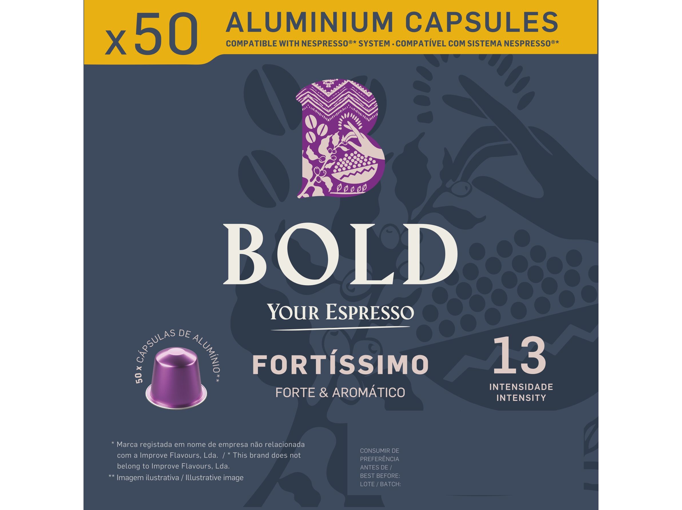C&Aacute;PSULAS CAF&Eacute; BOLD FORTISSIMO NPS 50UN image number 0