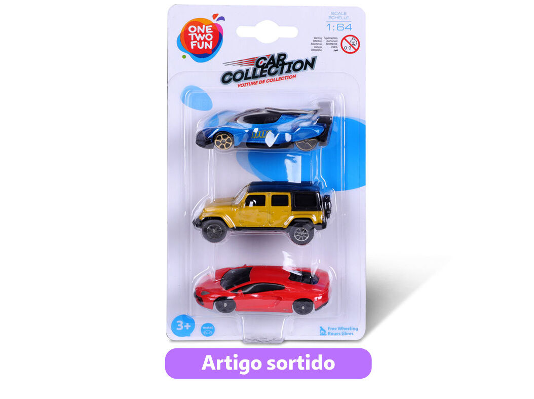 VE&Iacute;CULOS MINIATURA ONE TWO FUN cONJUNTO DE 3 UNIDADES MODELOS SORTIDOS image number 3