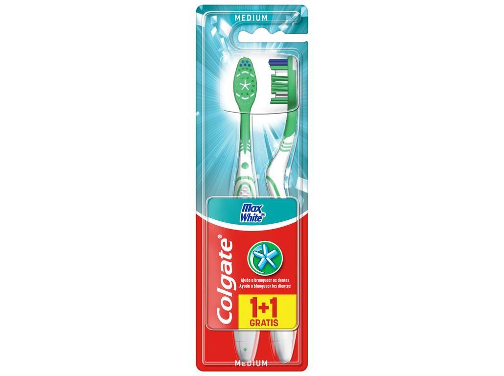 ESCOVA DE DENTES COLGATE MAX WHITE MEDIA PACK 2 image number 1