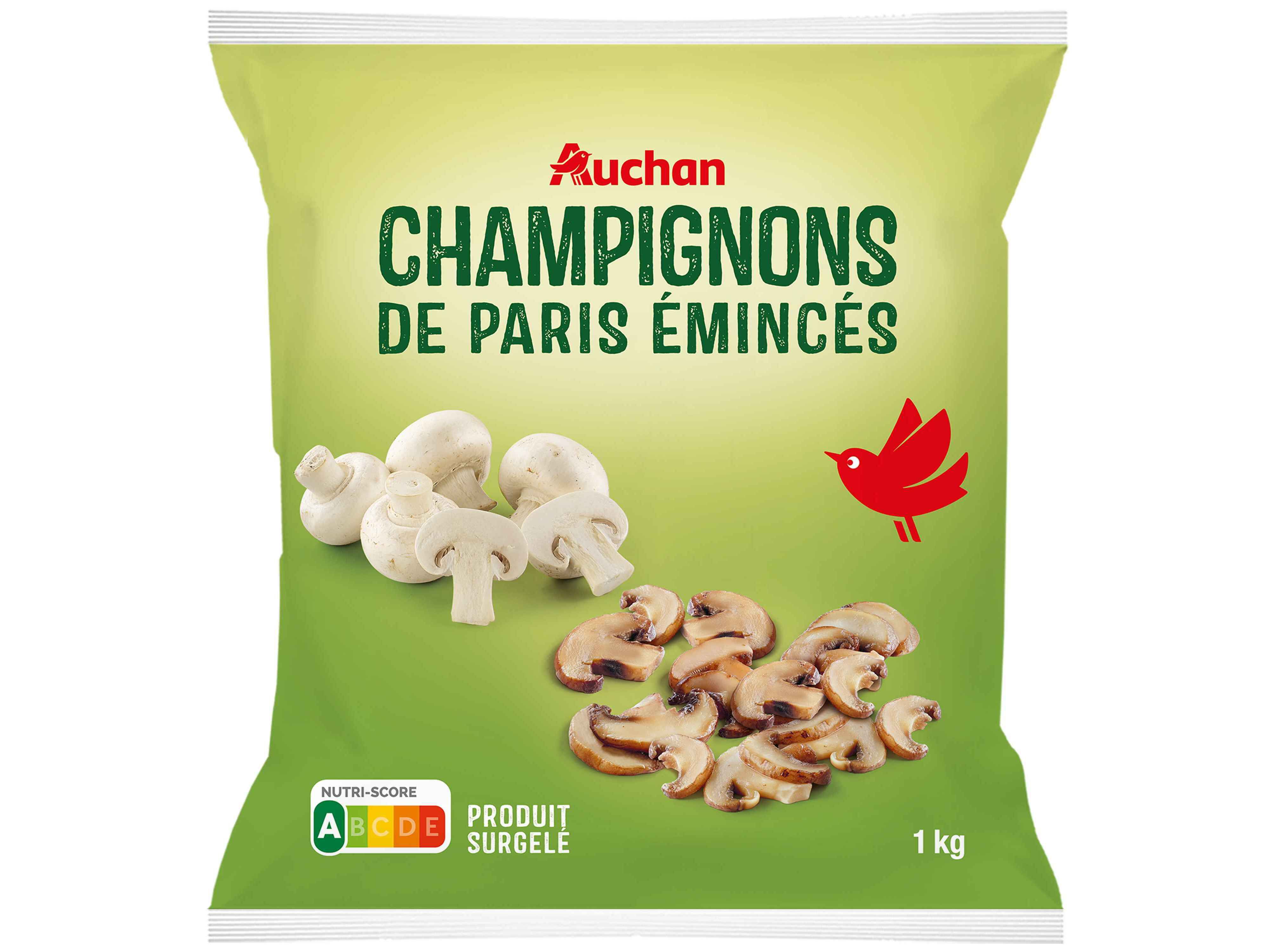 COGUMELOS AUCHAN LAMINADOS ULTRACONGELADOS 1KG