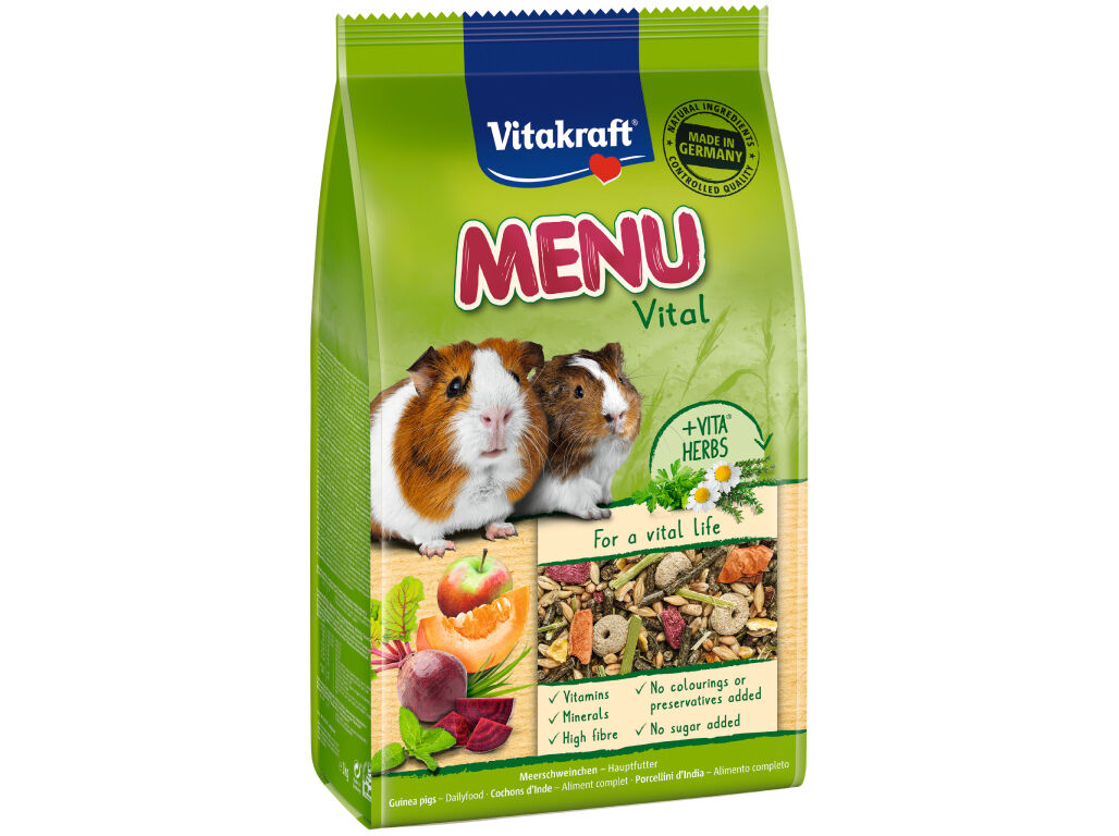 ALIMENTO PARA COBAIAS VITAKRAFT PREMIUM MENU VITAL 1KG