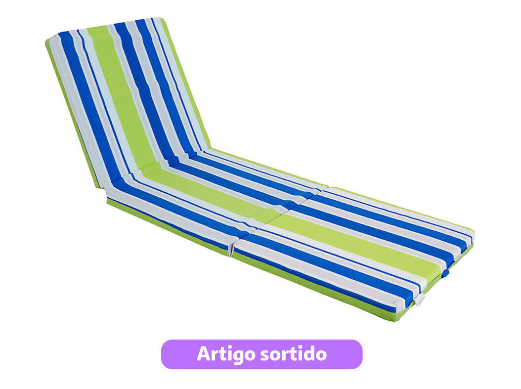 COLCH&Atilde;O TRIPARTIDO PVC 180X60X5CM CORES SORTIDAS