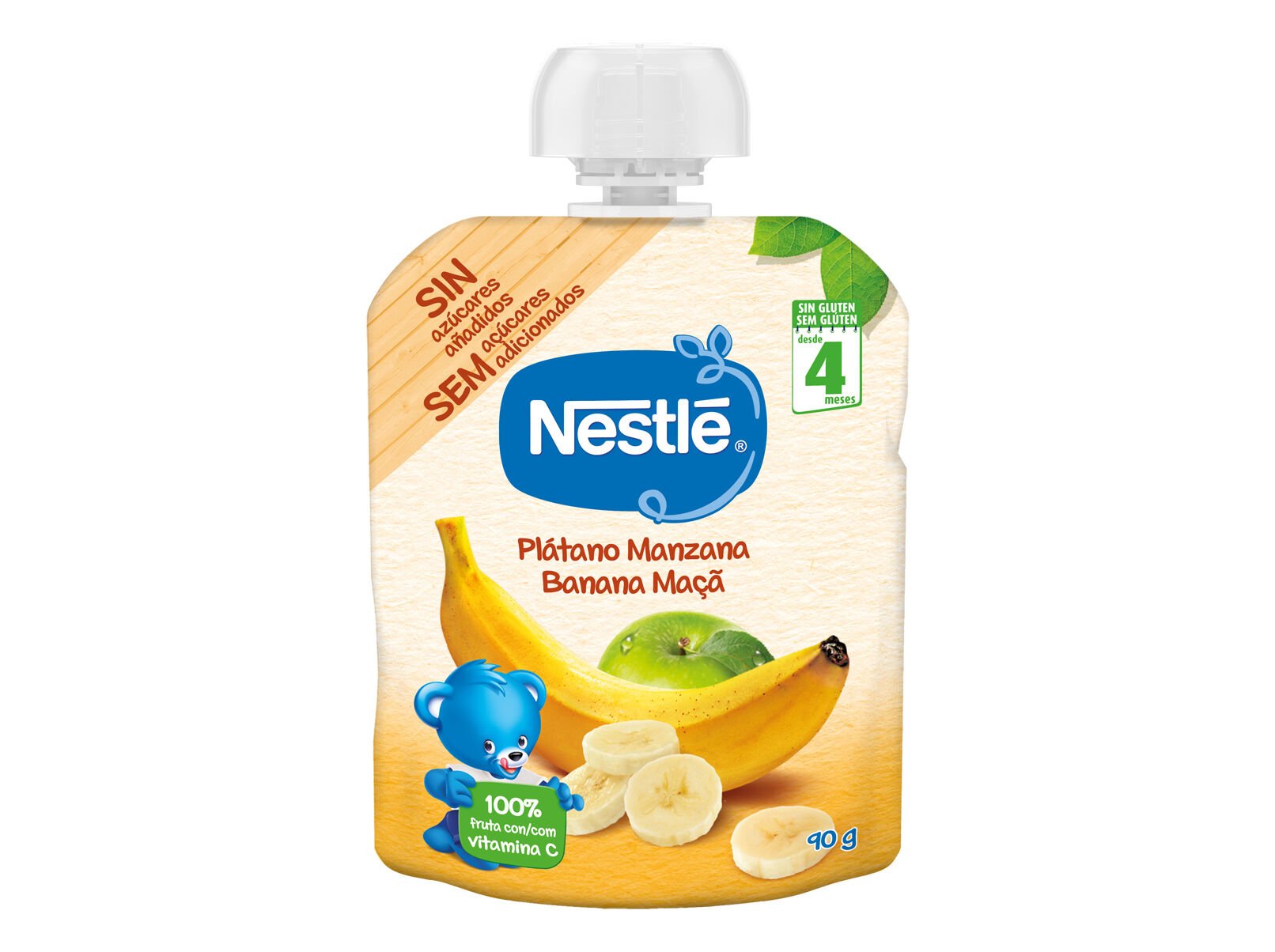 PACOTINHO FRUTA NESTL&Eacute; BANANA E MA&Ccedil;&Atilde; 90G