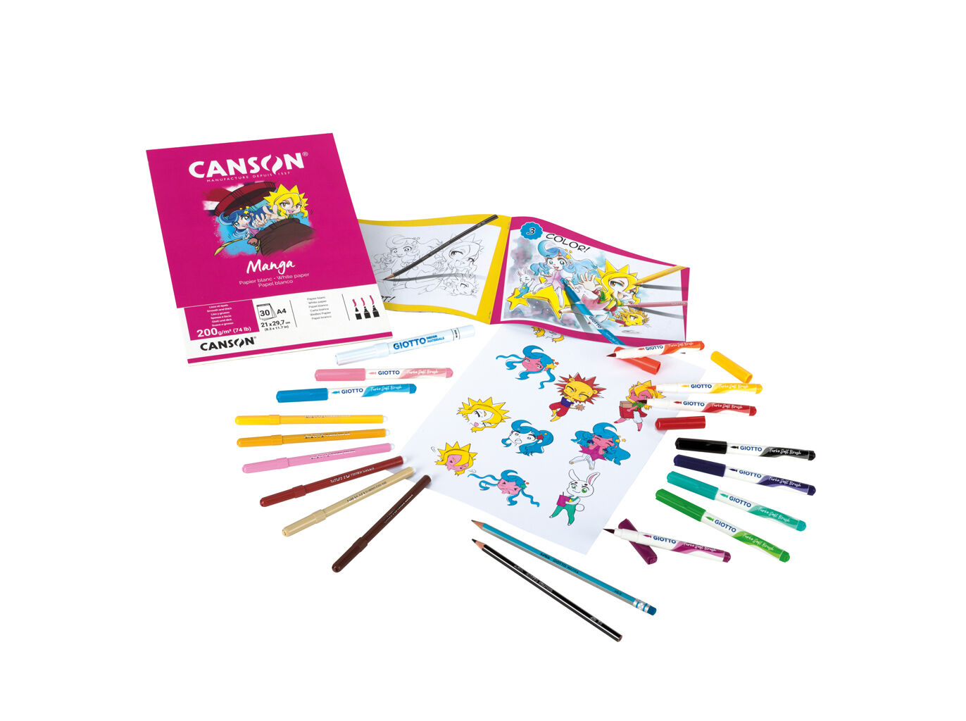 CONJUNTO DE PINTURA ART LAB GIOTTO MANGA image number 3