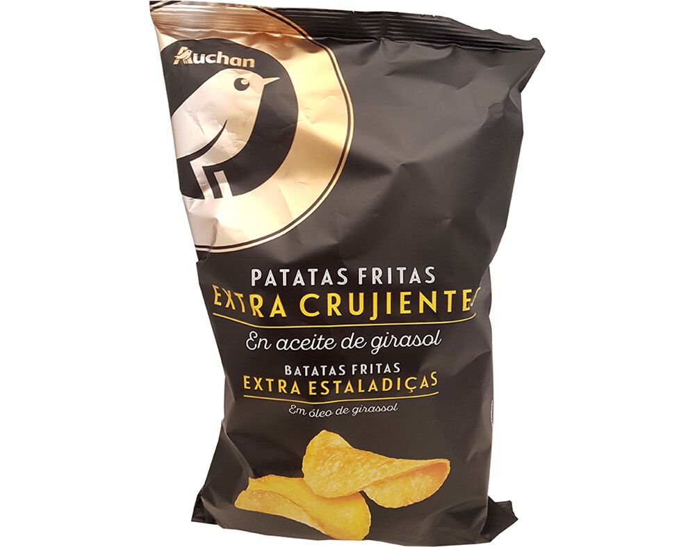 BATATAS AUCHAN GOURMET FRITAS EXTRA ESTALADI&Ccedil;AS 180G