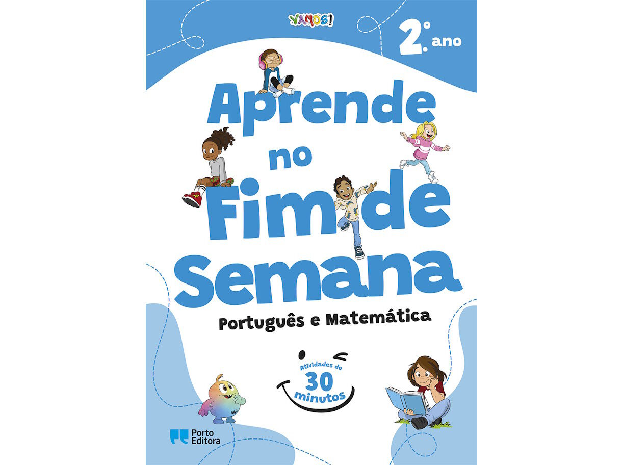 LIVRO VAMOS! - APRENDE NO FIM DE SEMANA - PORTUGU&Ecirc;S E MATEM&Aacute;TICA - 2.&ordm; ANO ATIVIDADES DE 30 MINUTOS image number 0