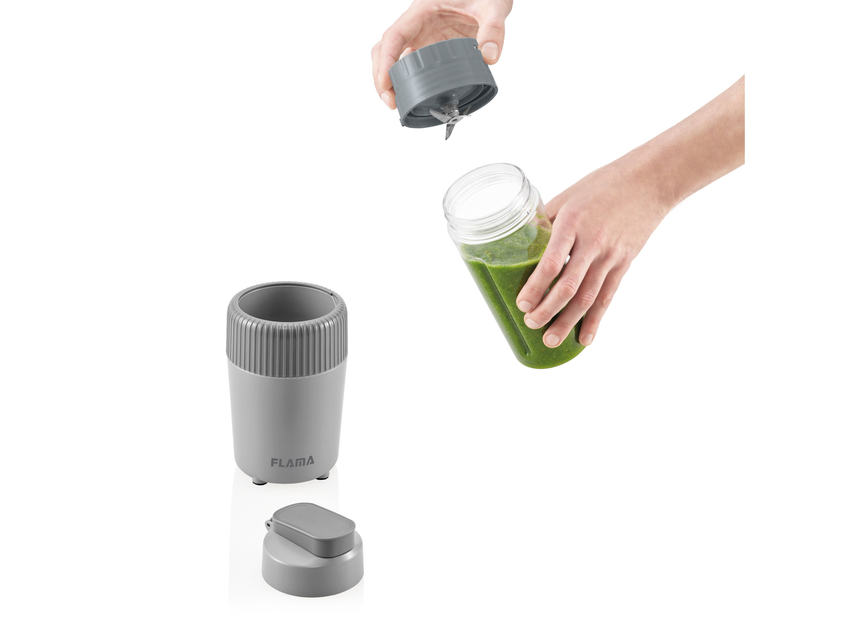 LIQUIDIFICADORA FLAMA 2222FL TO-GO STONE GRAY 300W 0.6 L image number 6