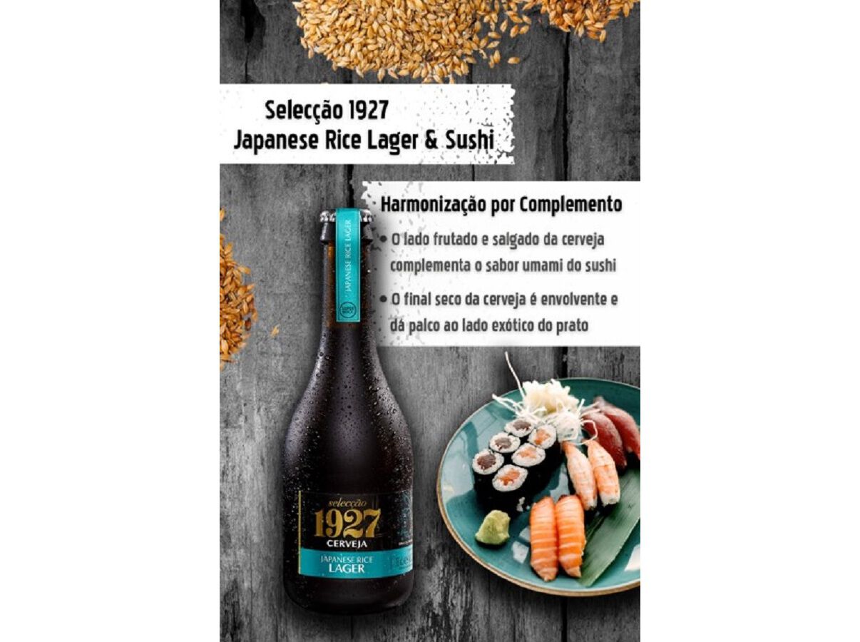 CERVEJA SUPER BOCK 1927 JAPAN RICE LAGER 0.33L image number 2