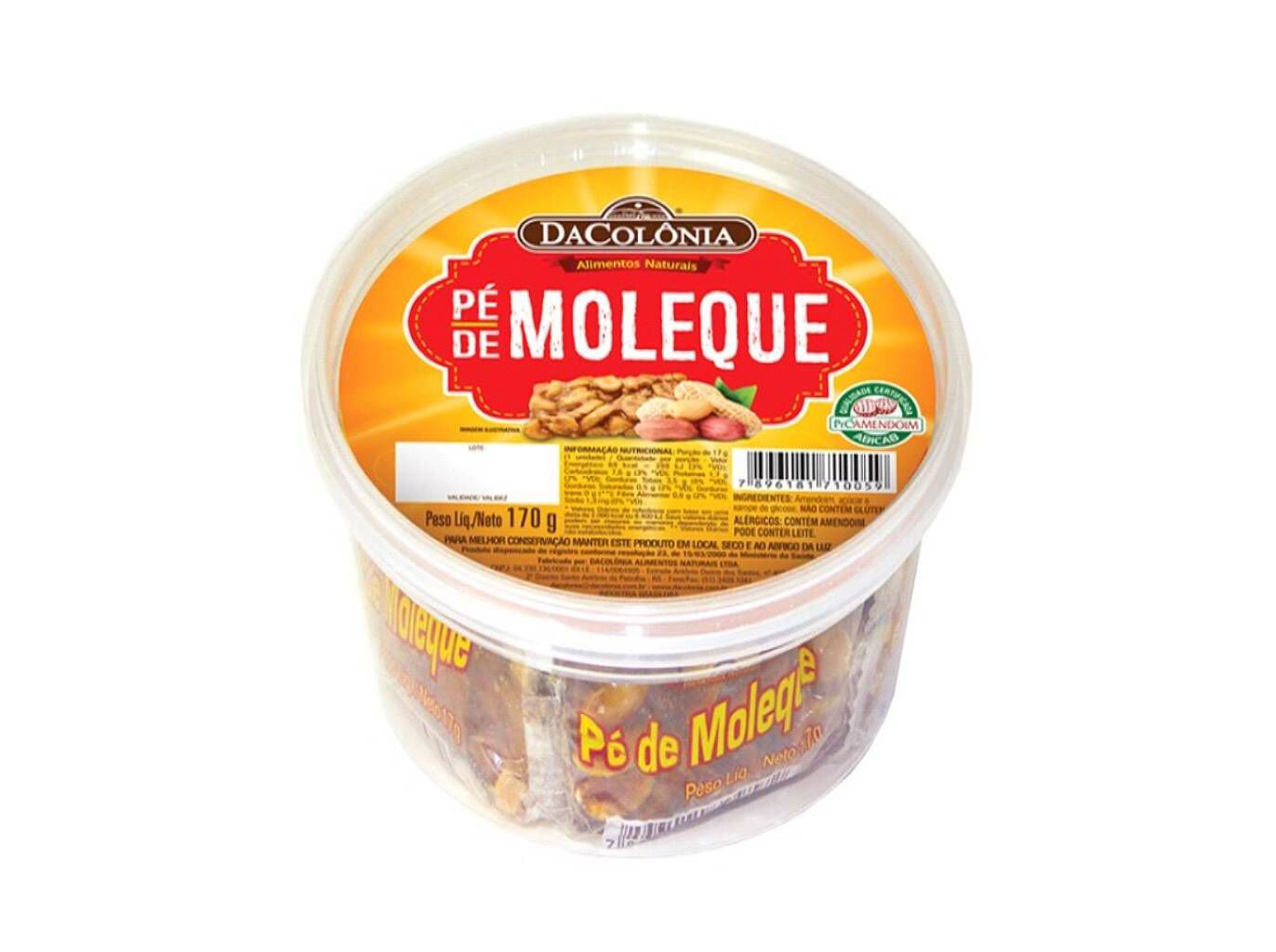 P&Eacute; DE MOLEQUE DACOL&Ocirc;NIA 170G image number 0