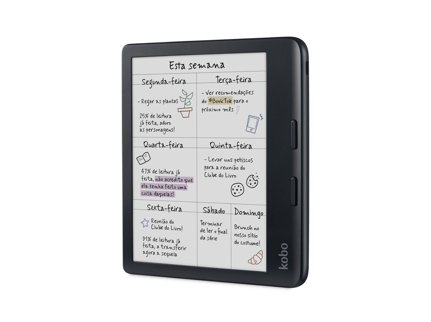 E-BOOK KOBO LIBRA COLOUR 7" PRETO image number 1