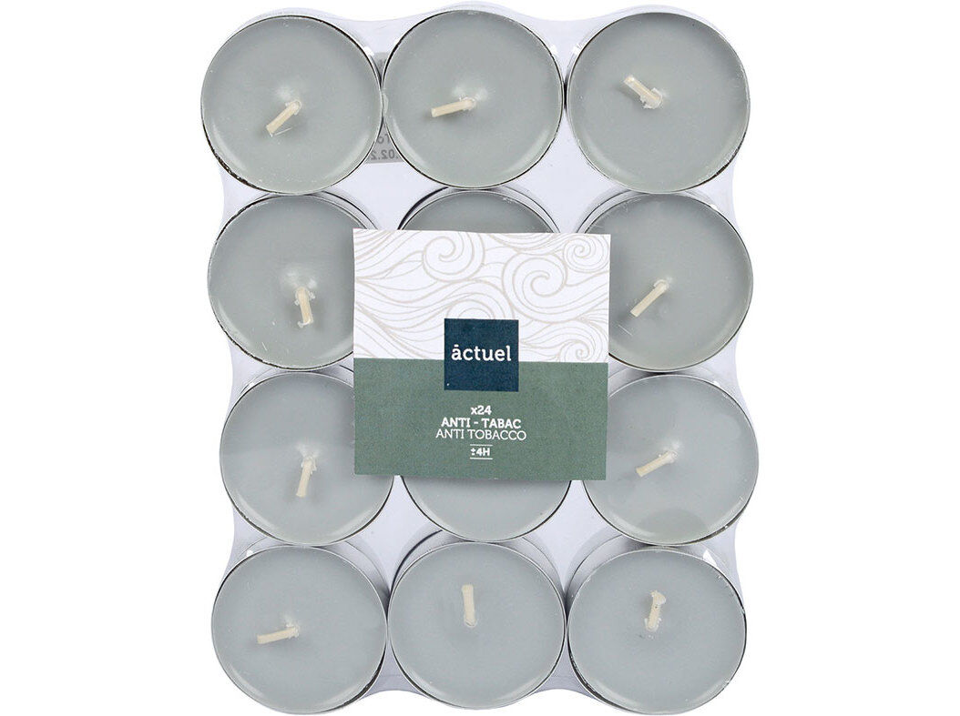 TEALIGHTS ACTUEL ANTI TABACO PACK 24 UNIDADES