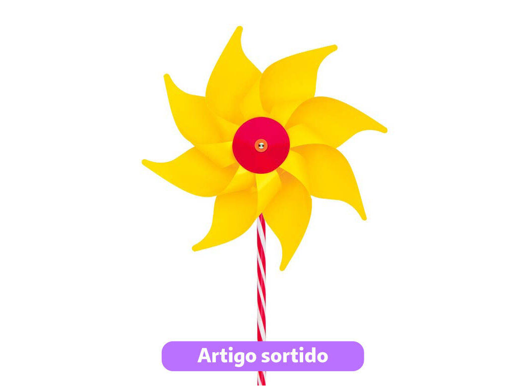 MOINHO DE VENTO ONE TWO FUN CORES SORTIDAS