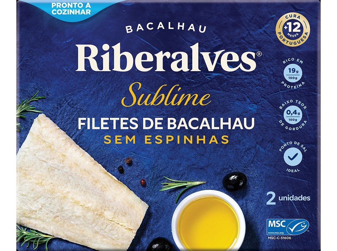 FILETES BACALHAU RIBERALVES SUBLIME 500G image number 0
