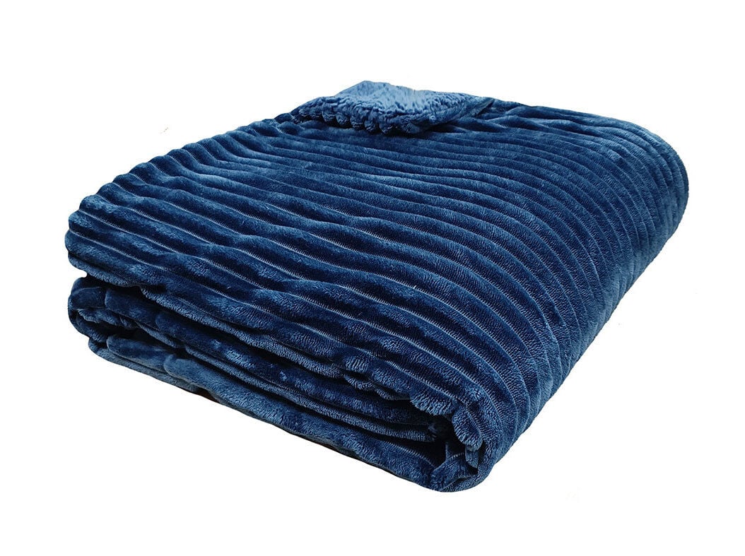 MANTA ACTUEL RISCAS AZUL 130X170 WH26