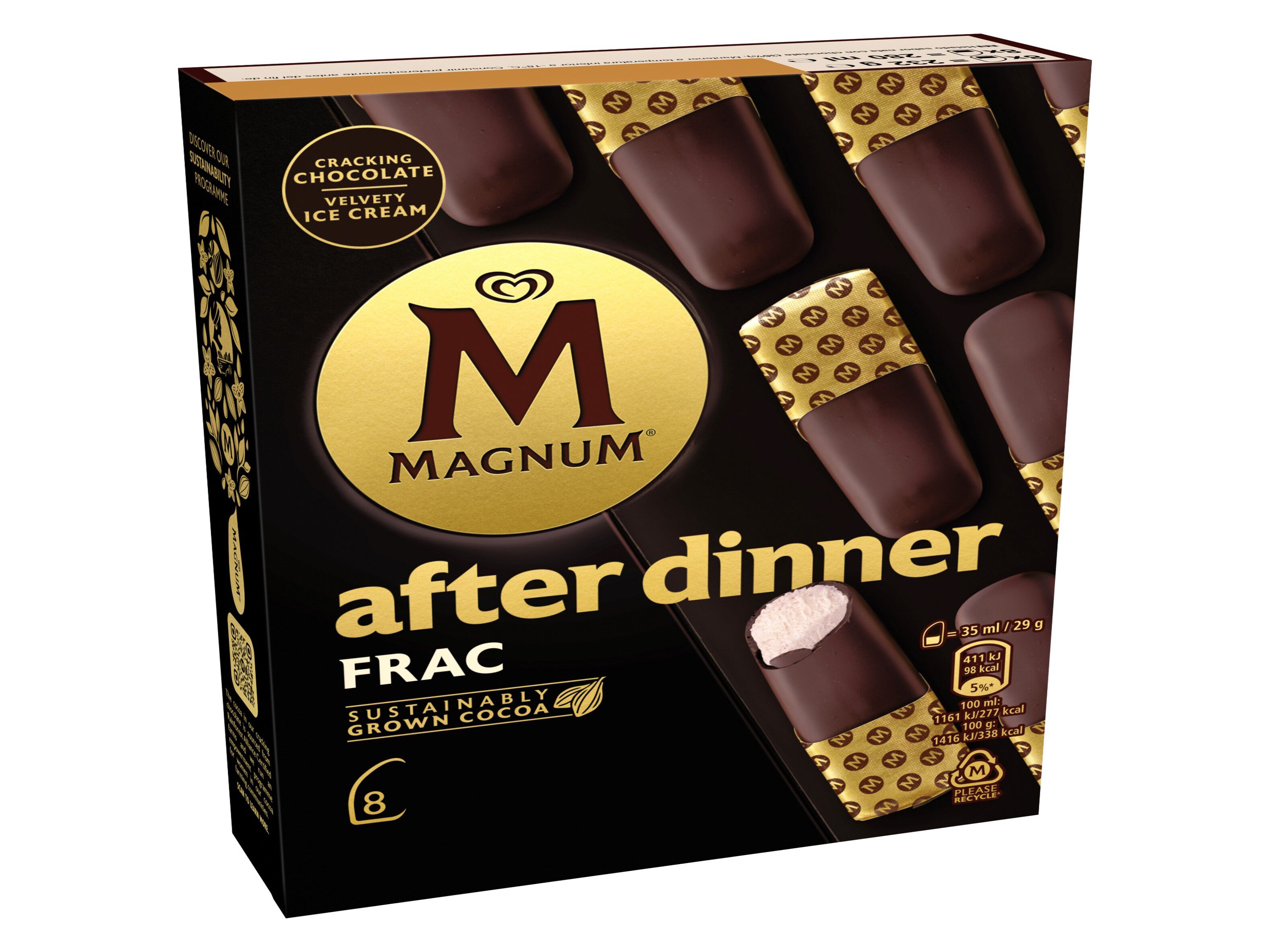 GELADO MAGNUM AFTER DINNER FRAC 8X35ML