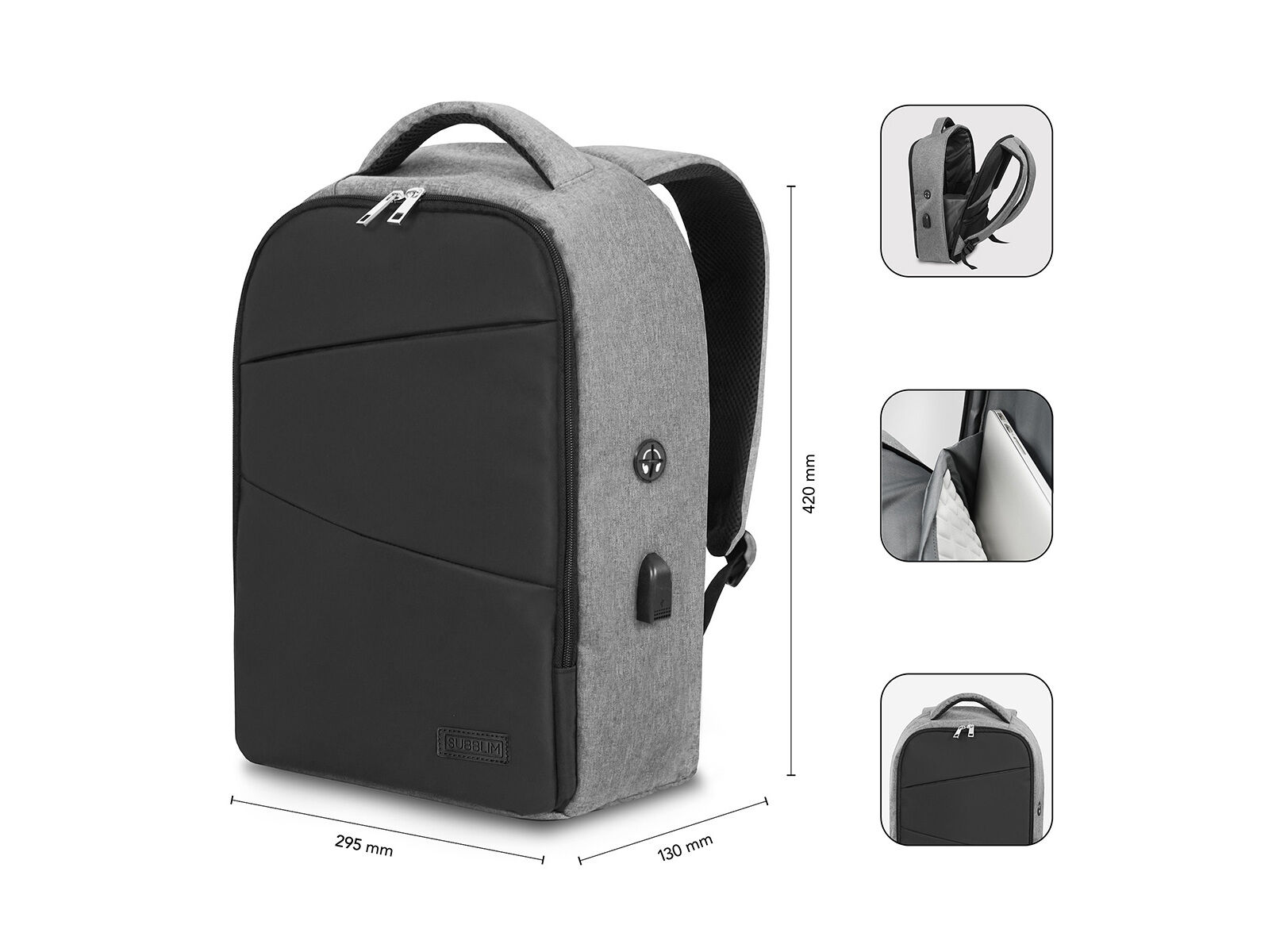 MOCHILA PARA PC SUBBLIM SECURE V2 image number 2