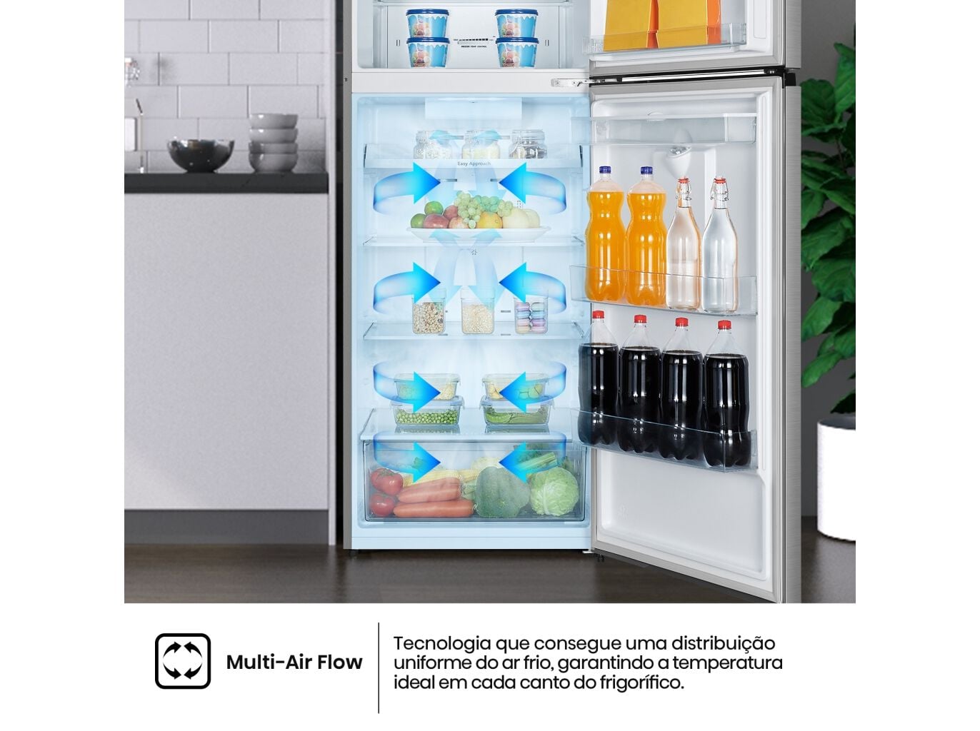 FRIGOR&Iacute;FICO 2 PORTAS HISENSE RT600N4WC2 (NO FROST E 185CM 467L LOOK INOX) image number 8