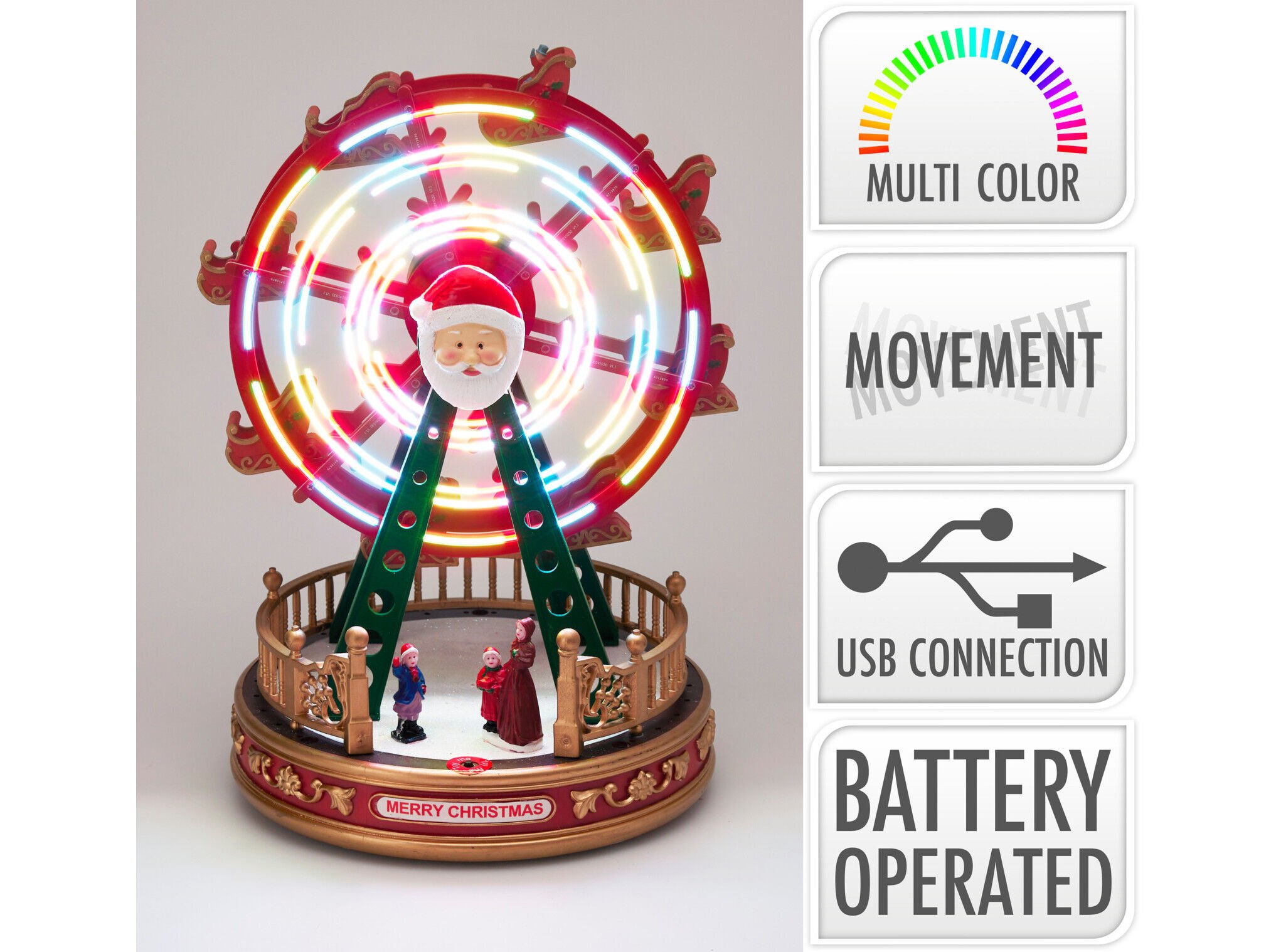 RODA GIGANTE MULTICOR 19.5X19.5X28.5CM image number 1