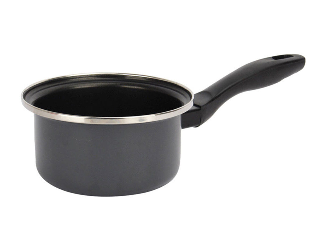 CA&Ccedil;AROLA COM CABO ACTUEL PRETO A&Ccedil;O ESMALTADO 20CM