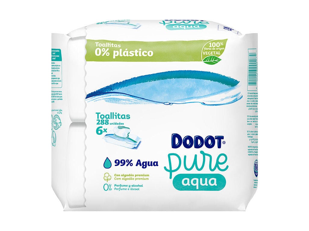 TOALHITAS BEB&Eacute; DODOT AQUA PURE (6X48UN) 288UN image number 0