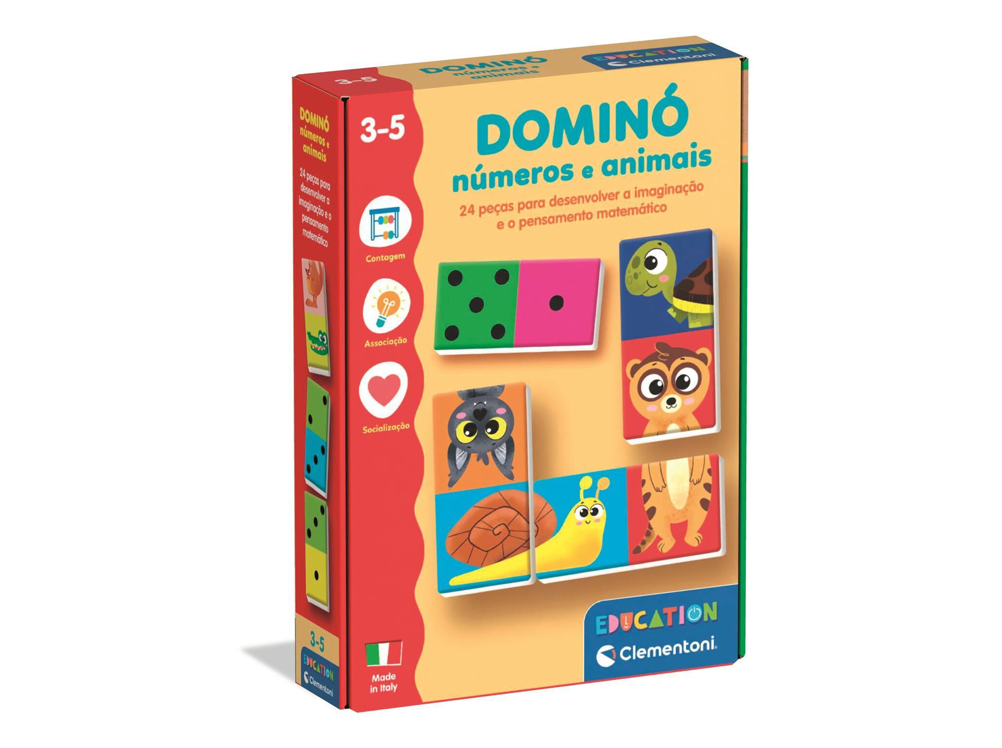 D&Oacute;MINO CLEMENTONI N&Uacute;MEROS E ANIMAIS