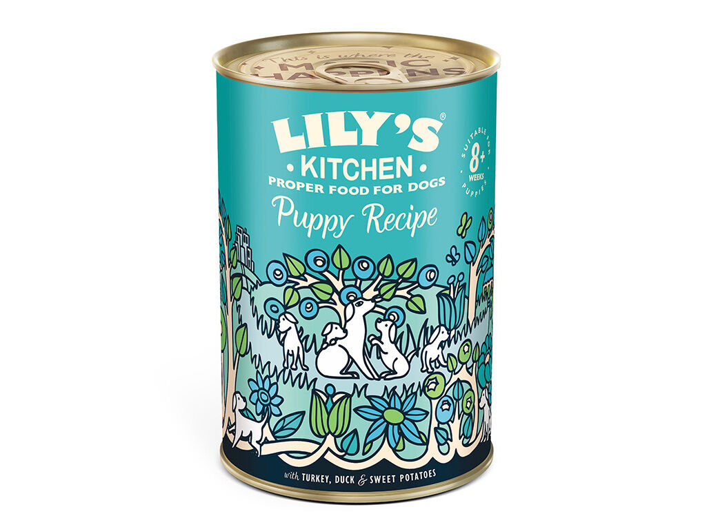 COMIDA H&Uacute;MIDA PARA C&Atilde;O LILY'S KITCHEN J&Uacute;NIOR COM PERU 400G image number 1