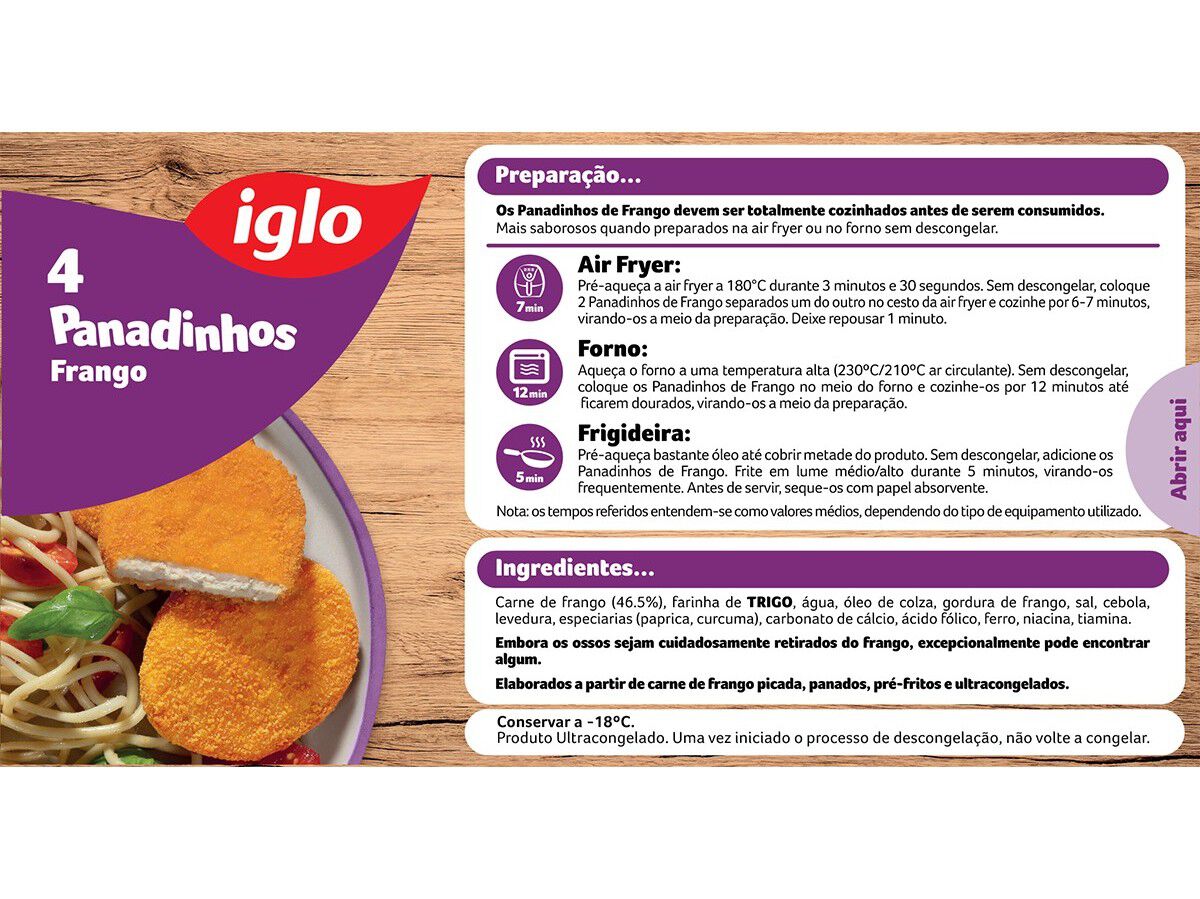 PANADINHOS IGLO FRANGO 4UN 200G image number 1
