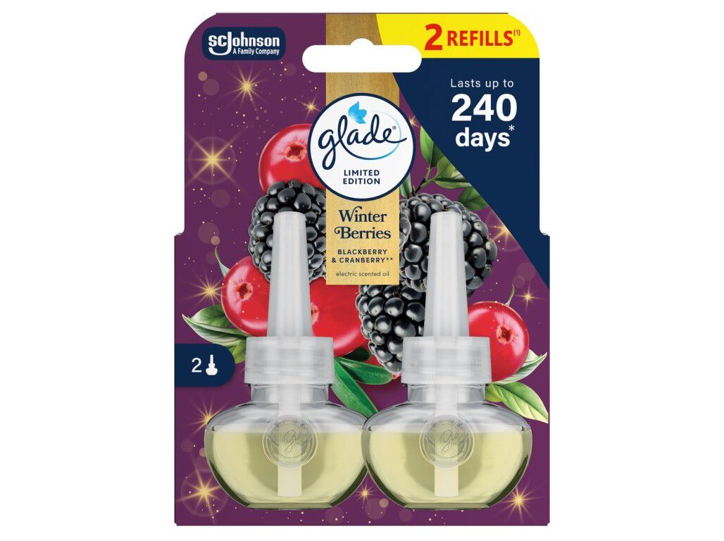 AMBIENTADOR EL&Eacute;CTRICO GLADE WINTER BERRIES REC 2UN image number 0