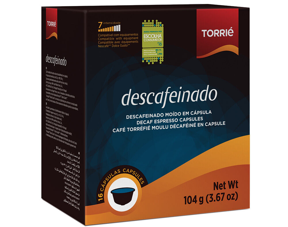 C&Aacute;PSULAS TORRI&Eacute; CAF&Eacute; DESCAFEINADO DOLCE GUSTO 16UN