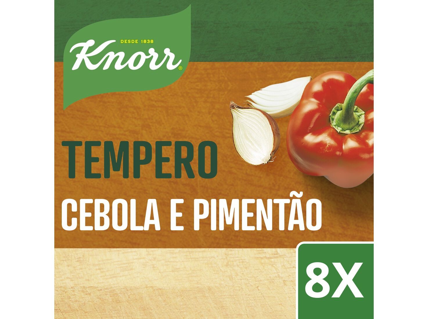 CALDO LEGUMES KNORR CEBOLA E PIMENT&Atilde;O 8 CUBOS 72G image number 1