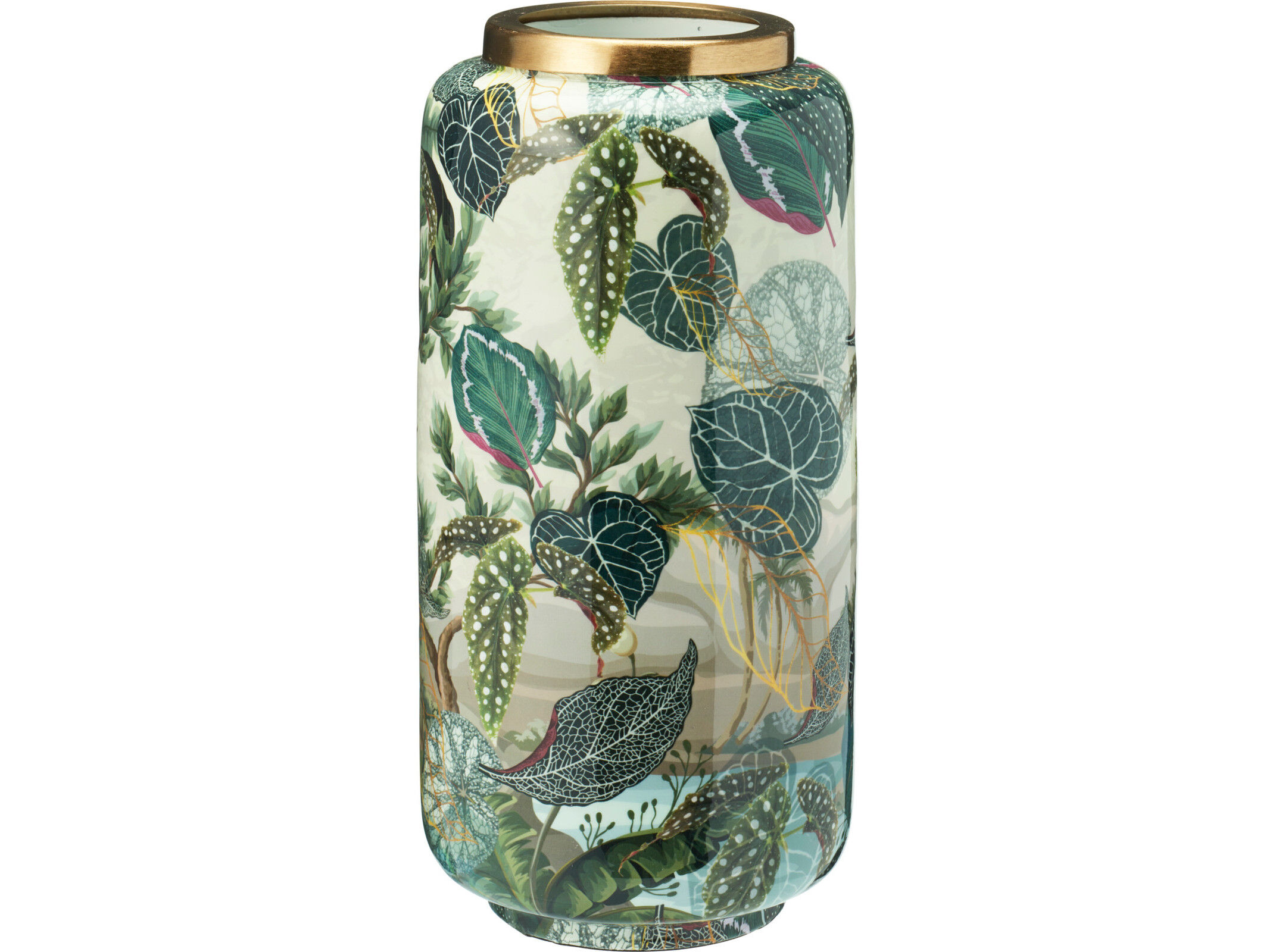 JARRA FOLHAS 15X15X30CM