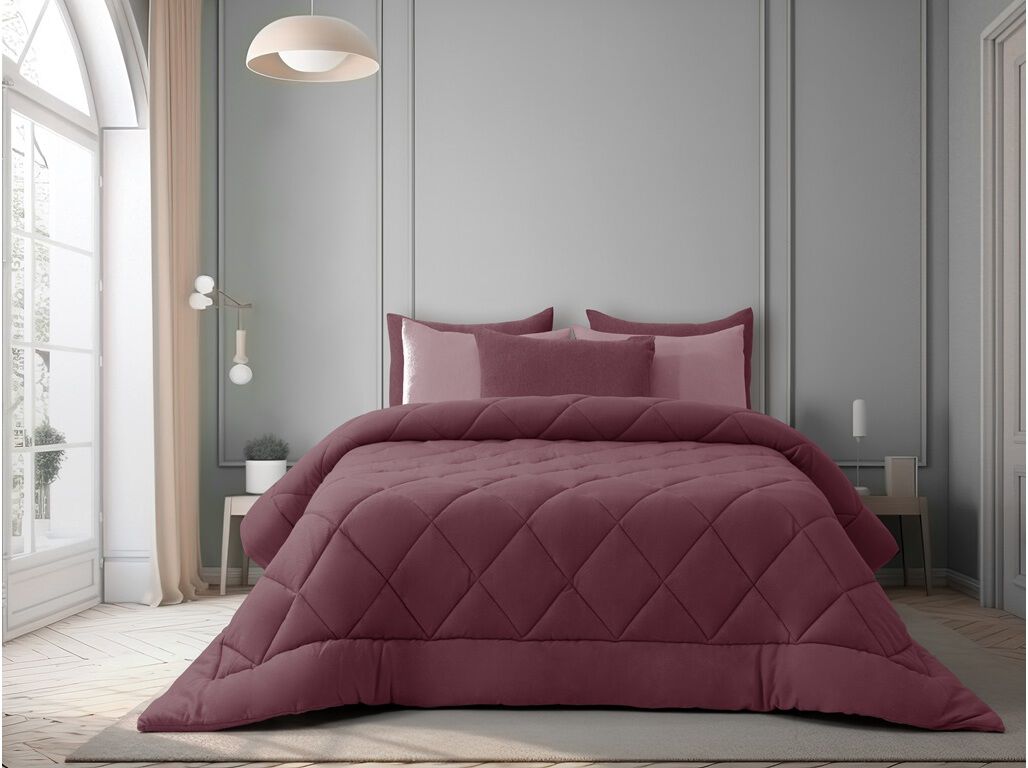 EDRED&Atilde;O HOMESPECIAL BORDEAUX 220X240CM image number 0