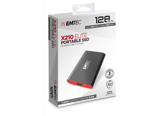 DISCO EXTERNO EMTEC X210 E174710 SSD 128GB image number 1
