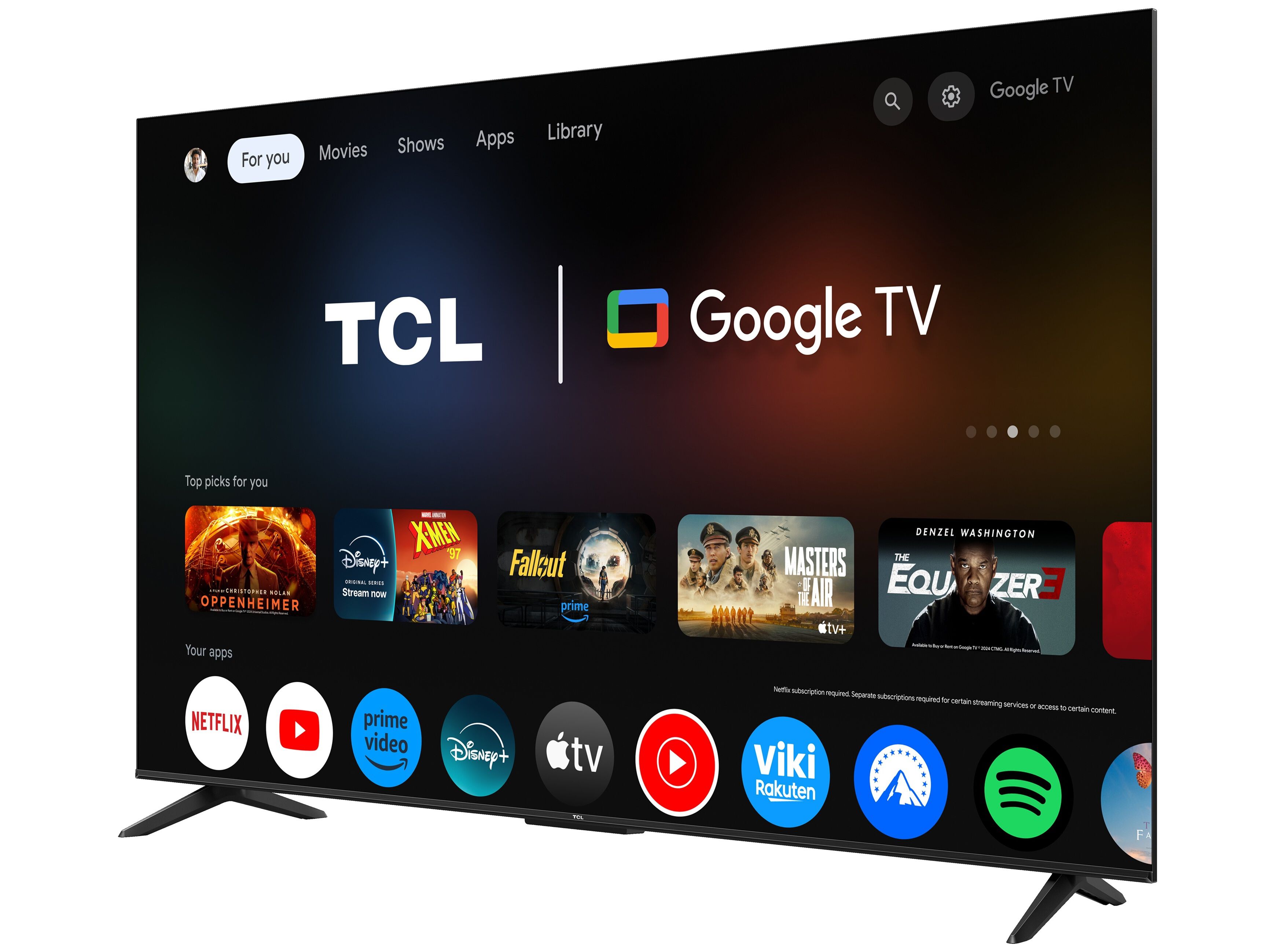 TV TCL 65T69C 65" QLED GOOGLE TV image number 1