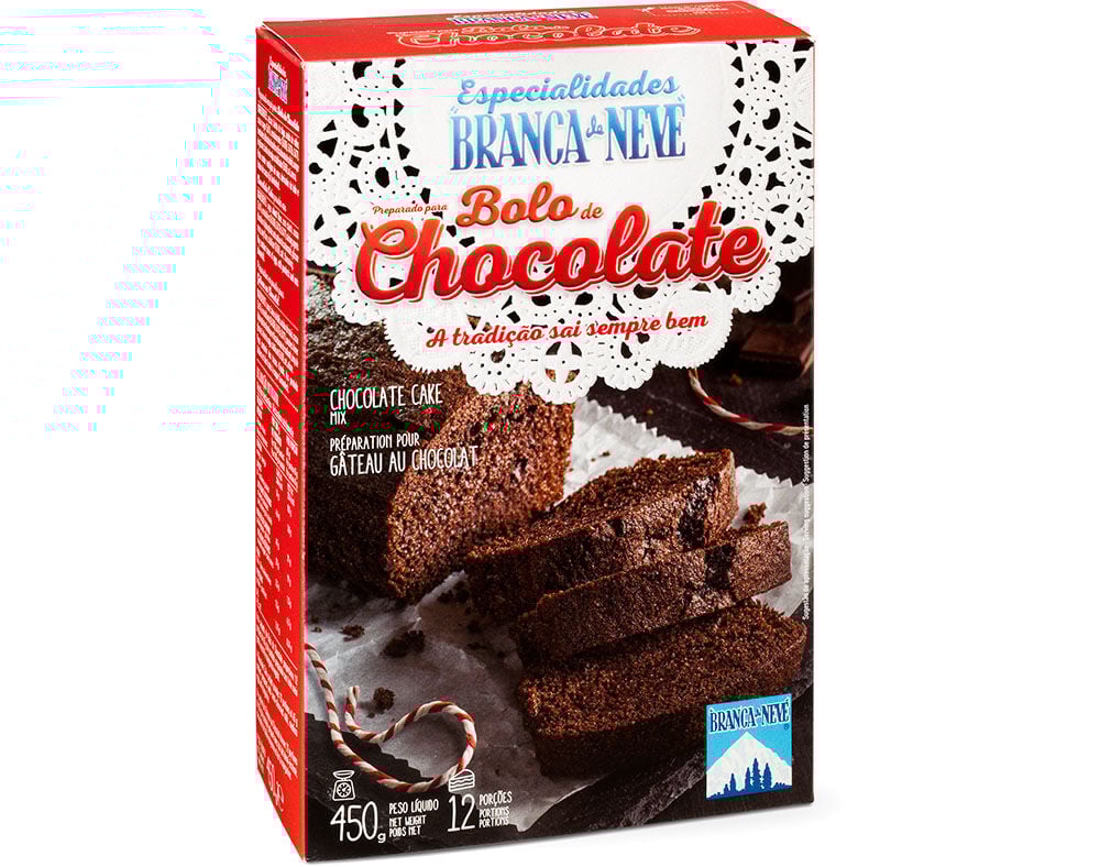 BOLO BRANCA DE NEVE CHOCOLATE 450G