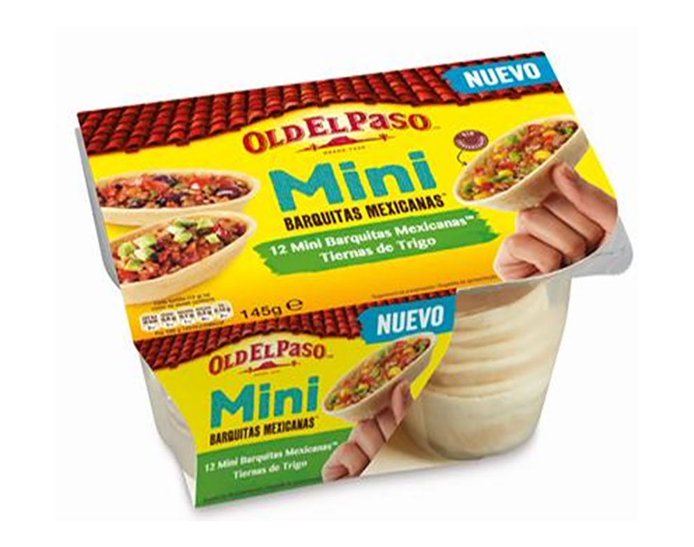 MINI BARQUITAS OLD EL PASO MEXICANAS TRIGO 145G