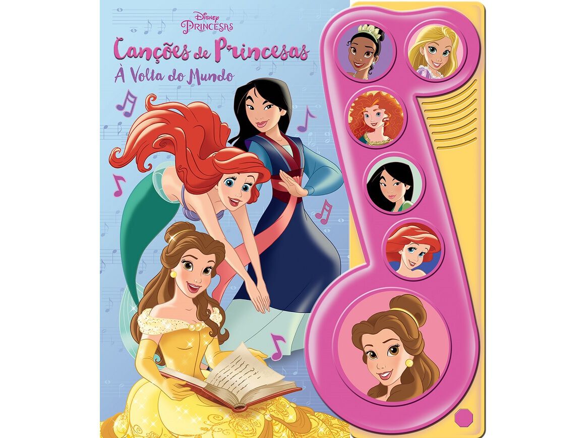 LIVRO CAN&Ccedil;&Otilde;ES DE PRINCESAS - &Agrave; VOLTA AO MUNDO image number 0