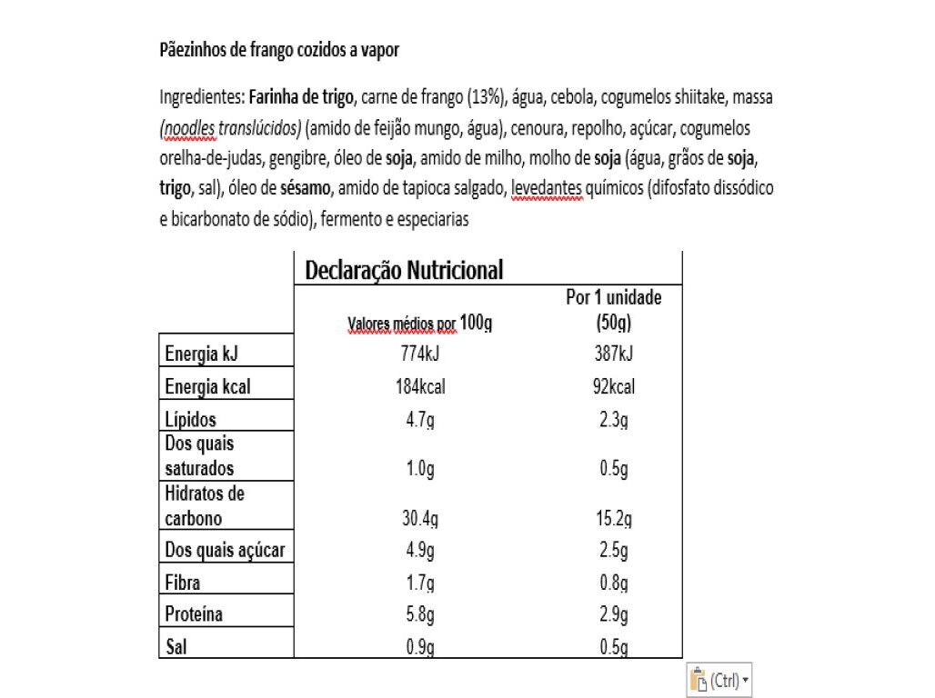 BAOS CAF&Eacute; &Aacute;SIA FRANGO LEGUMES 300G (6UN) image number 1