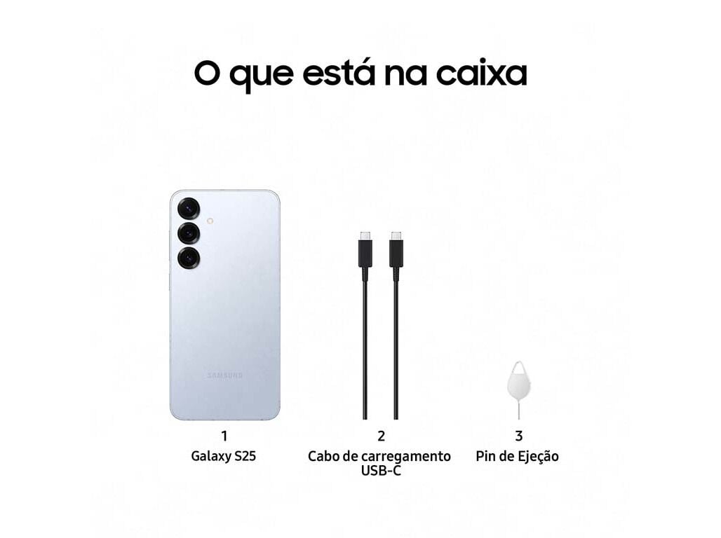 SMARTPHONE SAMSUNG GALAXY S25 256GB AZUL GELO image number 1