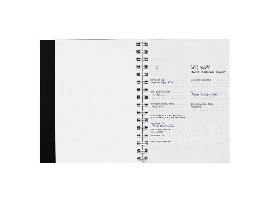 AGENDA SEMANAL 2026 A5 MAKENOTES ESPIRAL RED FLOWERS image number 2