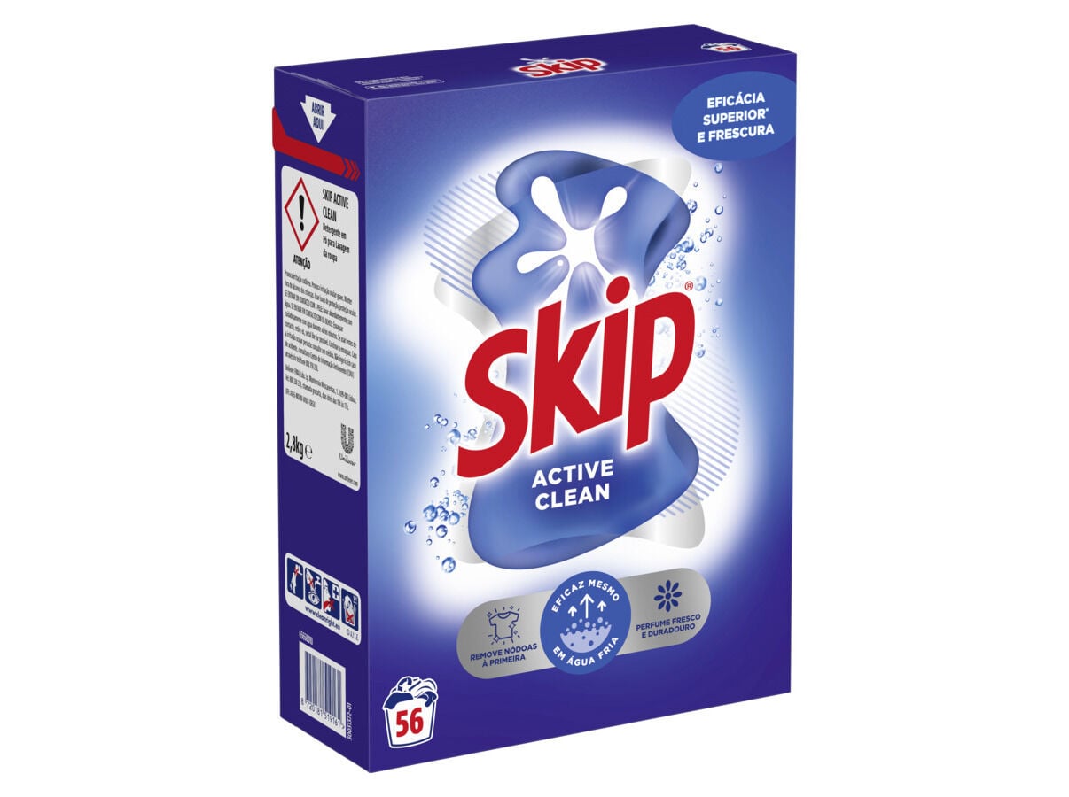 DETERGENTE ROUPA M&Aacute;QUINA P&Oacute; SKIP ACTIVE CLEAN 56D