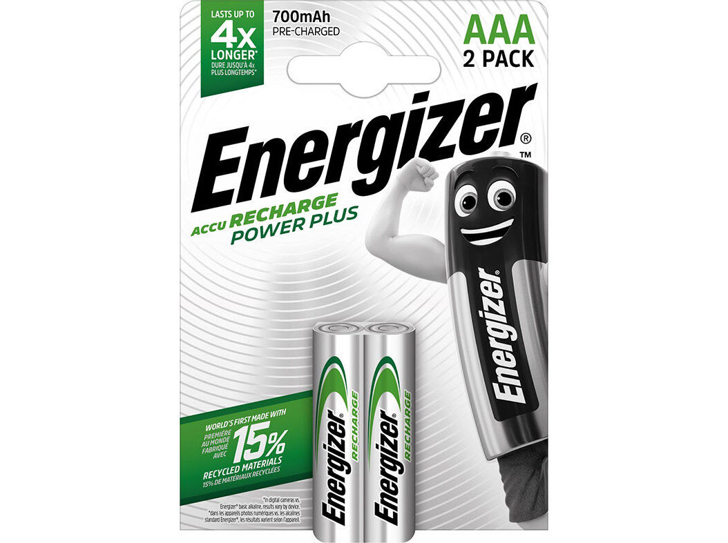 PILHA RECARREG&Aacute;VEL ENERGIZER HR03-AAA 700MAH PACK 2 UNIDADES image number 0