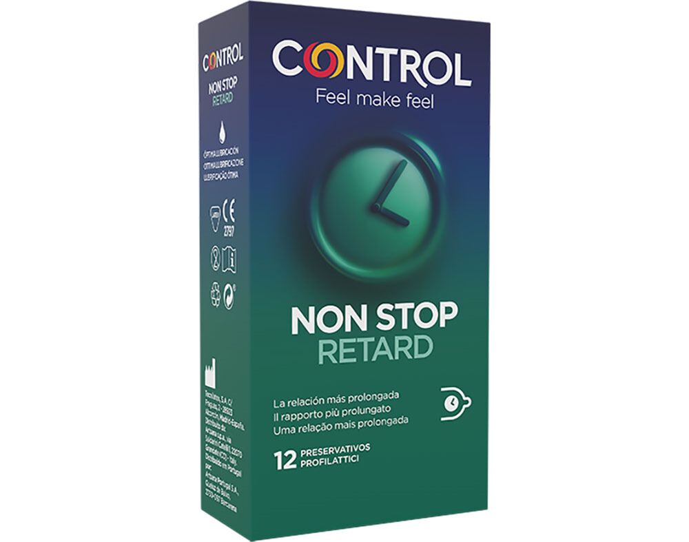 Preservativos Non Stop Retard Control 12 unid image number 0