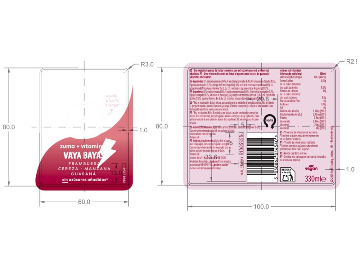 SUMO INNOCENT FRAMBOESA E CEREJA 330ML (SDR) image number 1