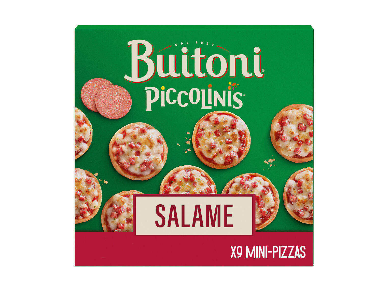 MINI PIZZAS BUITONI PICCOLINIS SALAME 270G image number 0