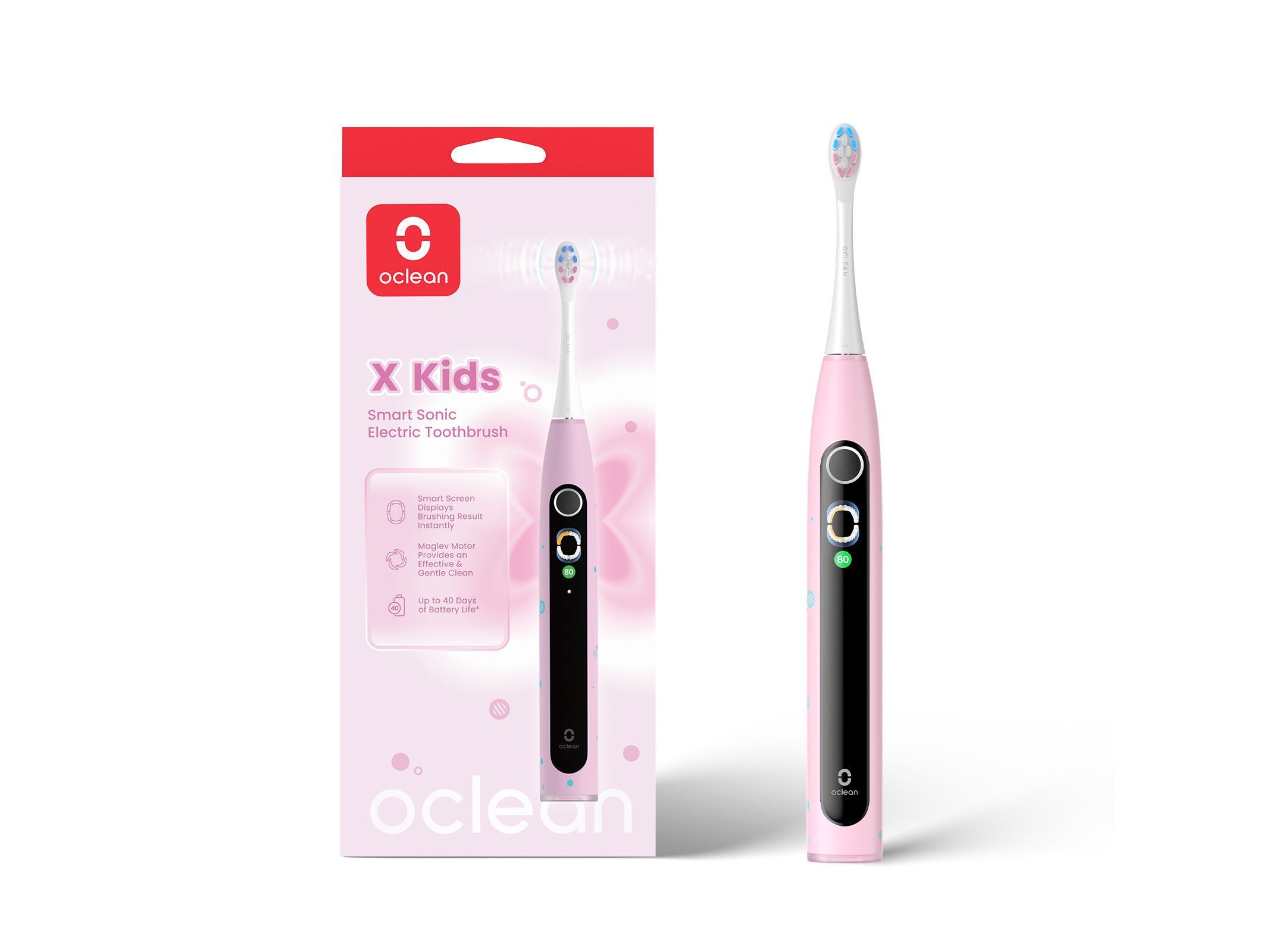 ESCOVA SONICA OCLEAN X KIDS ROSA image number 0