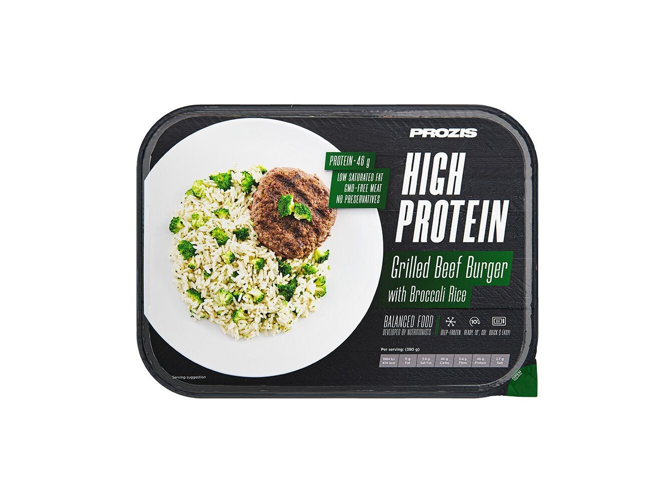 REFEI&Ccedil;&Atilde;O HIPERPROTEICA PROZIS HAMBURGUER C/ ARROZ BROC 380G